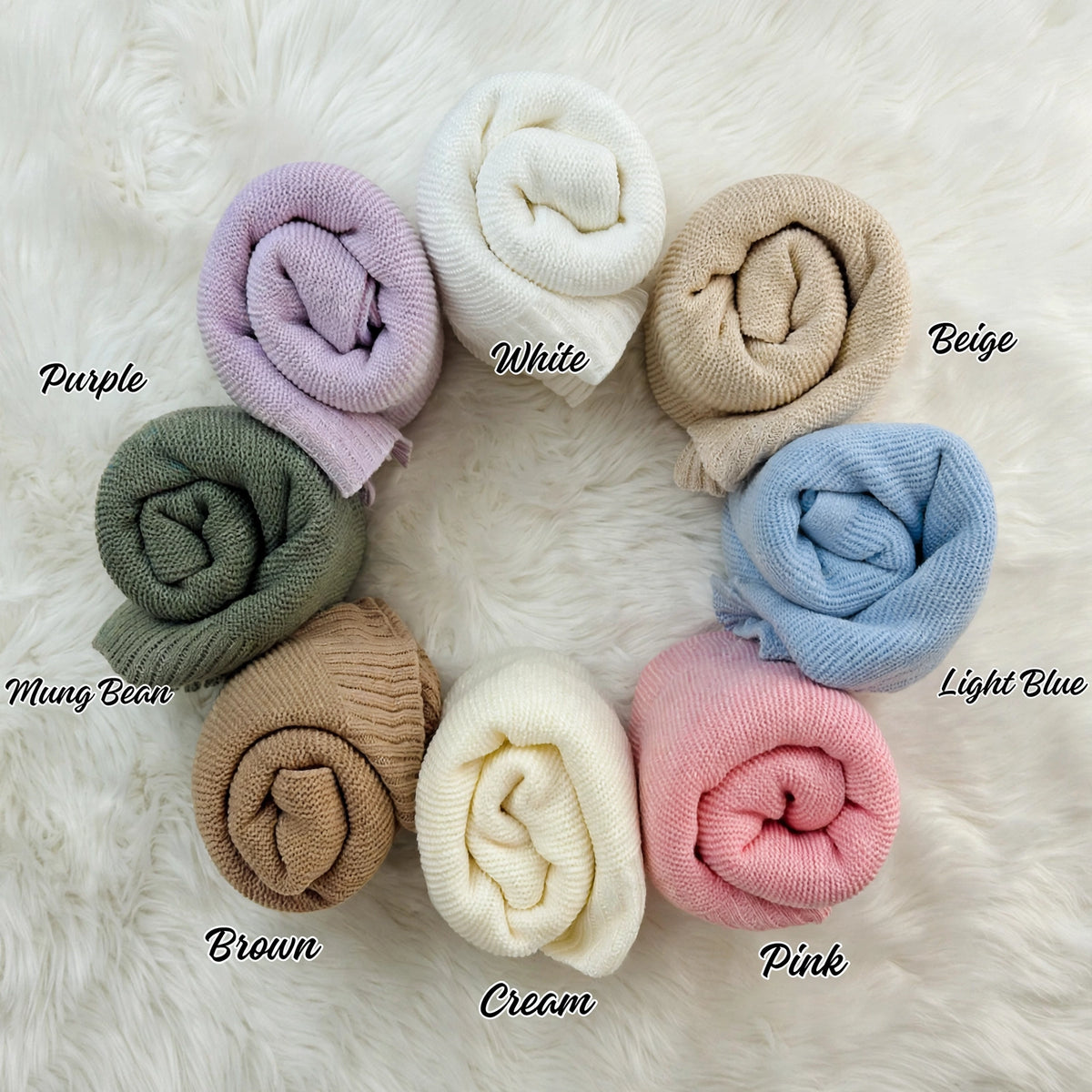 Personalized Swan Baby Blanket with Name | Custom Floral Knit Blanket