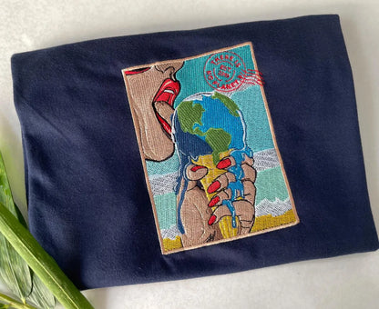 Embroidered t shirt, Custom embroidered photo shirt, custom embroidered tshirt, Custom embroidered photo