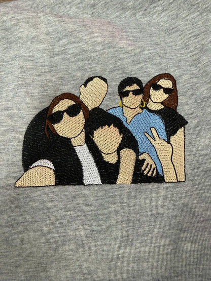 Embroidered t shirt, Custom embroidered photo shirt, custom embroidered tshirt, Custom embroidered photo