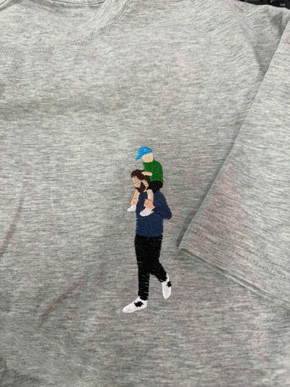 Embroidered t shirt, Custom embroidered photo shirt, custom embroidered tshirt, Custom embroidered photo