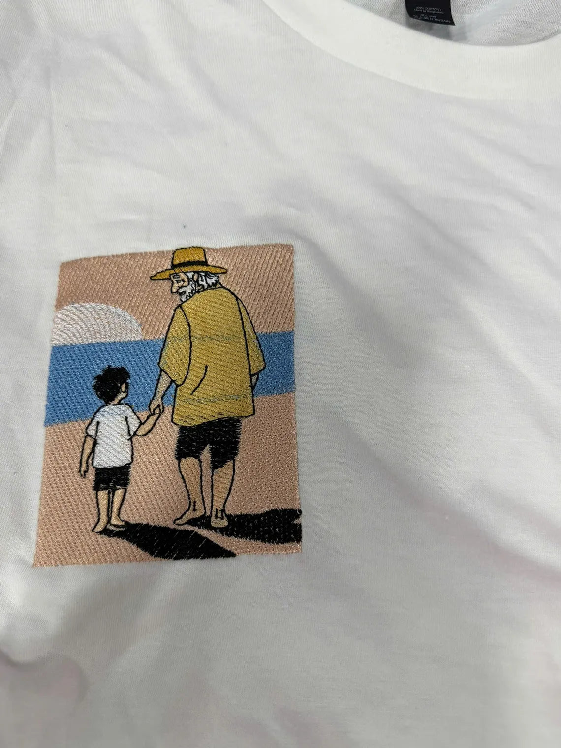 Embroidered t shirt, Custom embroidered photo shirt, custom embroidered tshirt, Custom embroidered photo