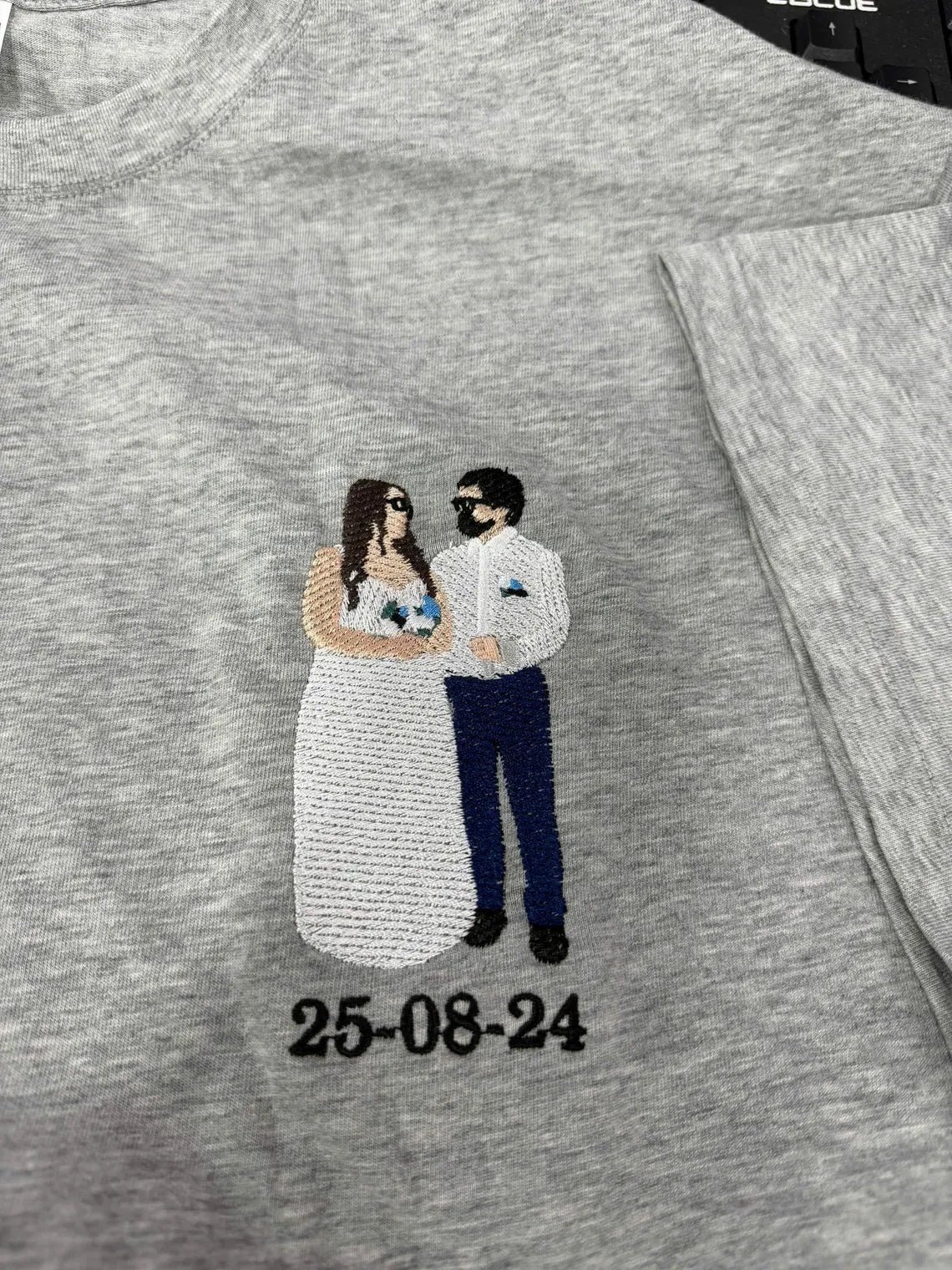 Embroidered t shirt, Custom embroidered photo shirt, custom embroidered tshirt, Custom embroidered photo