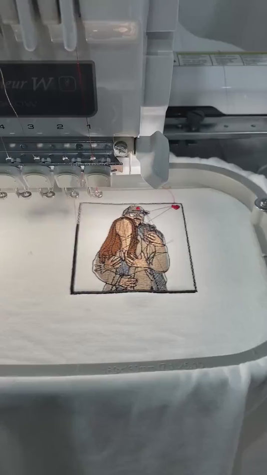 Embroidered t shirt, Custom embroidered photo shirt, custom embroidered tshirt, Custom embroidered photo